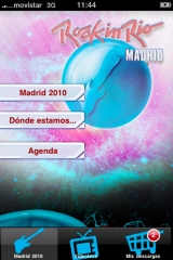 Aplicacion creativa de androi e iphone para rock in rio
