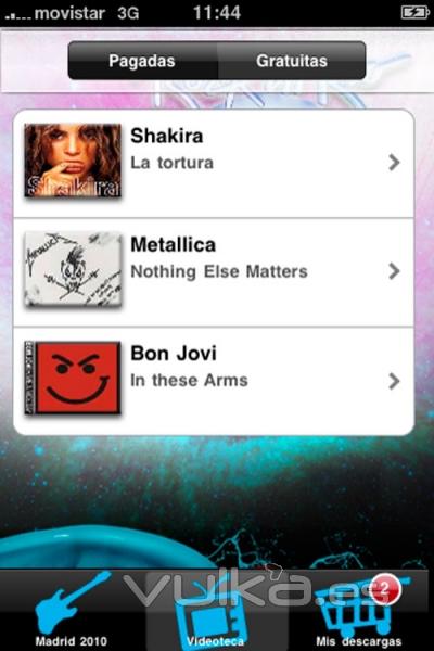 Aplicacin para android e iphone de Rock in Rio Madrid