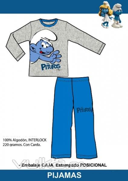 Pijama Los Pitufos Nio
