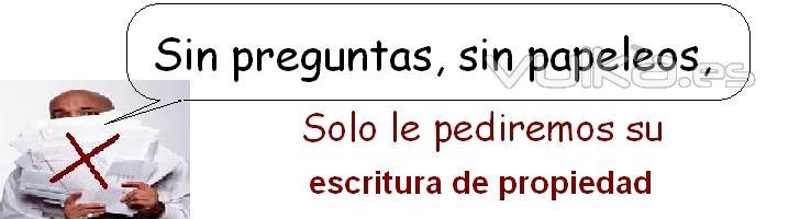 Hipoteca sin preguntas solo su escritura