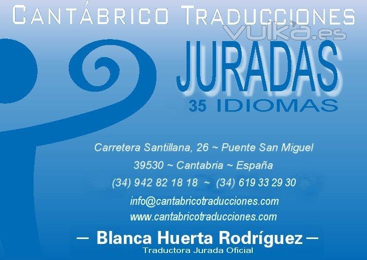 TRADUCCIONES JURADAS EN 35 IDIOMAS Y TRADUCCIONES NO JURADAS EN 43 IDIOMAS