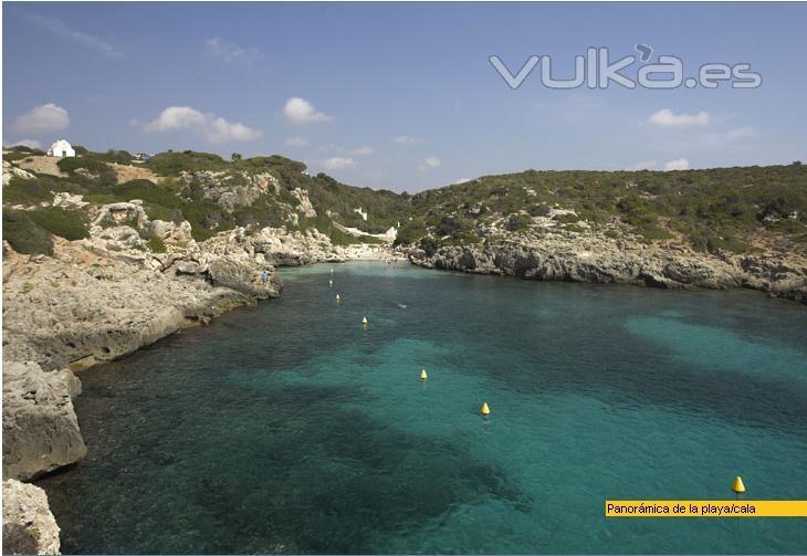 Cala Binidali, Ma (Menorca): Vista panormica