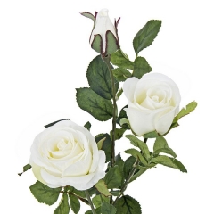 Flores artificiales rama rosas artificiales crema68 en lallimonacom