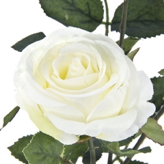 Flores artificiales rama rosas artificiales crema68 en lallimonacom (2)
