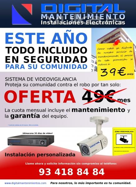 Alquiler de video vigilancia CCTV para comunidades de vecinos y propietarios de edificios