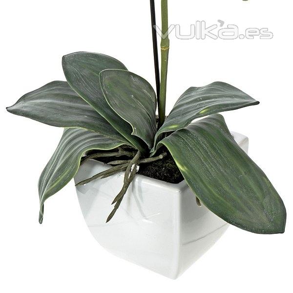 Plantas artificiales con flores. Planta orquidea artificial fucsia en lallimona.com (2)