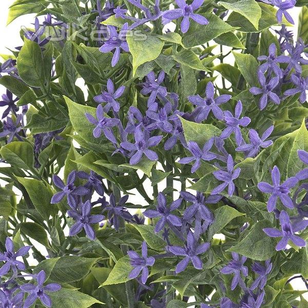 Plantas artificiales con flores. Planta amsonia artificial flores lilas en lallimona.com (1)