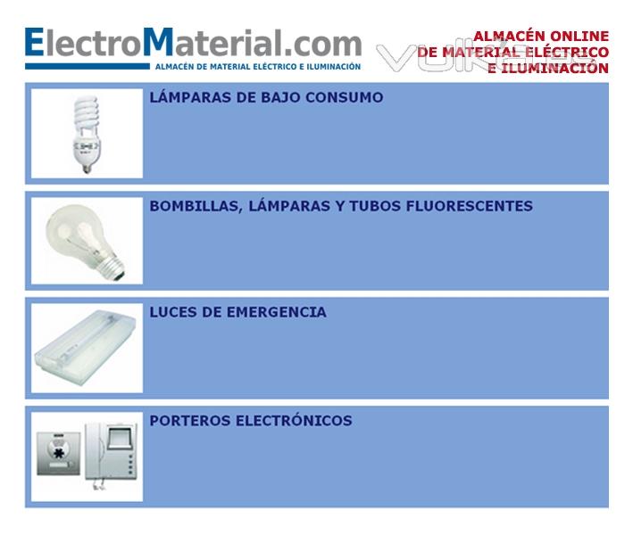 lampara de bajo consumo, incadescente, fluorescente, descarga, emergencia, portero electronico