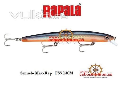 www.ceboseltimon.es - Señuelos Rapala Max Rap FSS - Largo 11/13/15Cm - Peso 13/15/23Gr