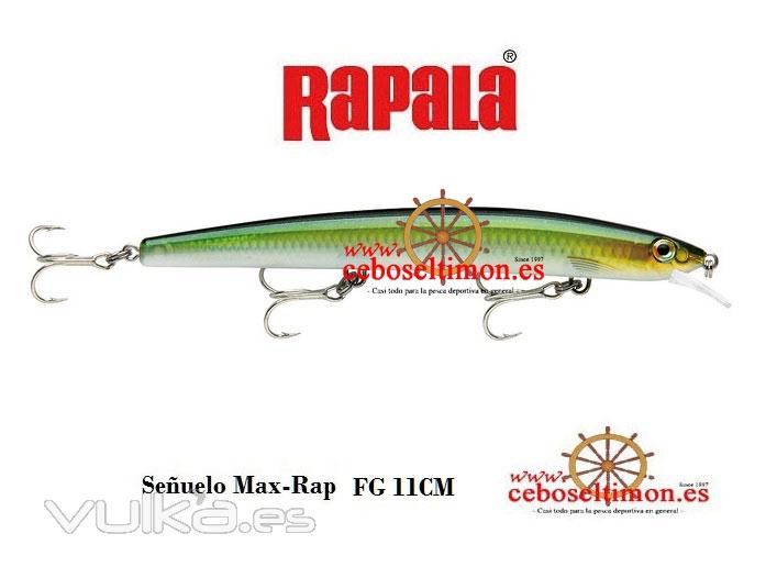 www.ceboseltimon.es - Señuelos Rapala Max Rap  FG - Largo 11/13/15Cm - Peso 13/15/23Gr