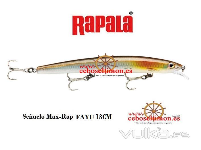 www.ceboseltimon.es - Señuelos Rapala Max Rap Fayu - Largo 11/13/15Cm - Peso 13/15/23Gr