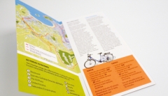 Triptico informativo para dbizi, servicio publico de prestamo de bicicletas de san sebastian