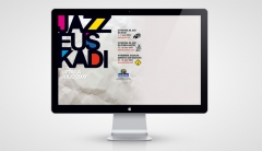 Microsite para campaña promocional de los festivales de Jazz de Getxo, Gasteiz y Donostia.