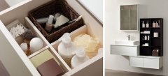 Mobiliario de bano dica modelo vita nata y roble wengue