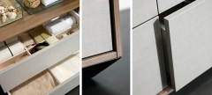 Detalle mobiliario de bao dica modelo vita lino natural y nogal blanqueado