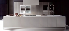 Mobiliario de cocina dica modelo cadete integra 45 nata y acero