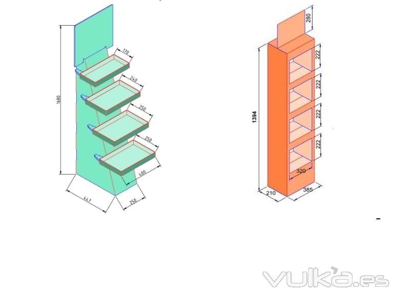 maquetas  de expositores