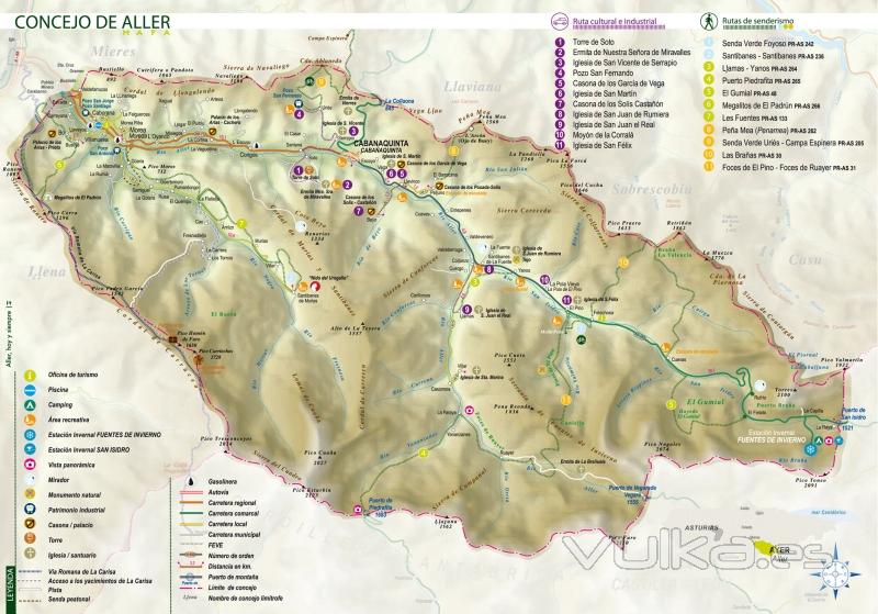 MAPA CONCEJO DE ALLER 2012