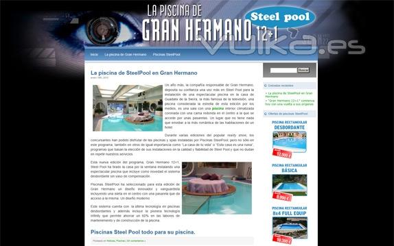 La piscina que SteelPool ha instalado en Gran Hermano 12+1