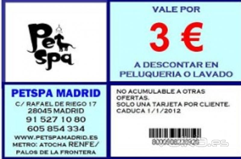 VALE DE DESCUENTO PARA PELUQUERIA  CANINA / BAO. IMPRIMELO Y PRESENTALO EN RECEPCION.