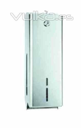 Dosificador de jabon encastrar  950ml inox blanco Square Wp 208  de Nofer en www.tiendapymarc.com