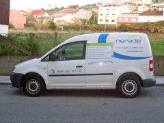 Vehículo de la empresa Nerade, diseño gráfico vigo http://www.nerade.com