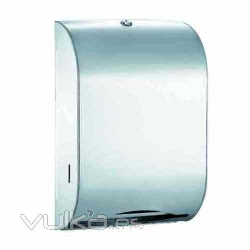 Dispensador de papel toalla curvo Inox de Nofer en www.tiendapymarc.com