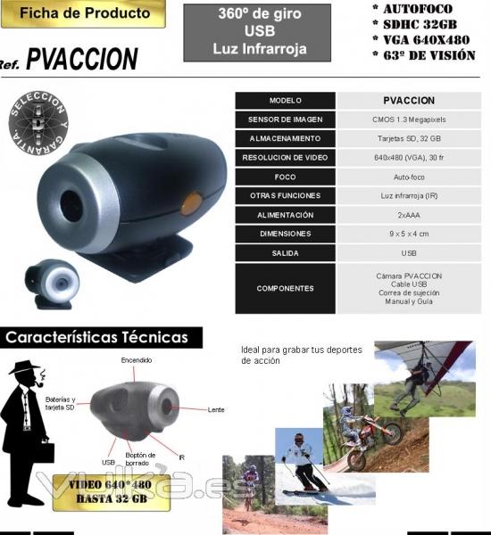 Camara ideal para grabar tus deportes de acción.