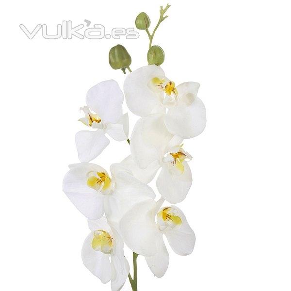 Flores artificiales. Rama orquideas artificiales crema con hojas 85 en lallimona.com (1)