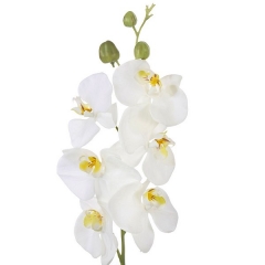 Flores artificiales. rama orquideas artificiales crema con hojas 85 en lallimona.com (1)