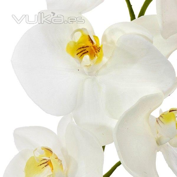 Flores artificiales. Rama orquideas artificiales crema con hojas 85 en lallimona.com (2)