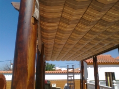 Palillería sobre estructura de hormigón