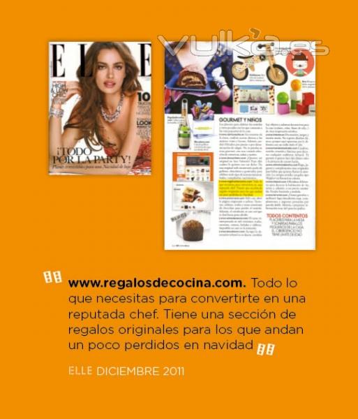 Regalos de cocina en ELLE. 