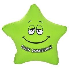 Cojin antiestres estrella eres increible verde 40 en lallimona.com