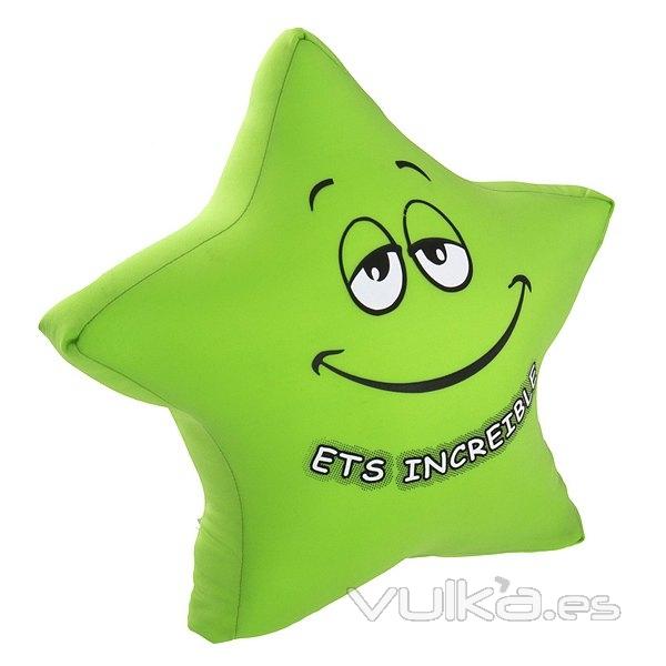 Cojin antiestres estrella ETS INCREIBLE verde 40 en La Llimona home (1)