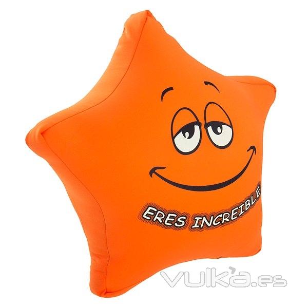 Cojin antiestres estrella ERES INCREIBLE naranja 40 en La Llimona home (1)