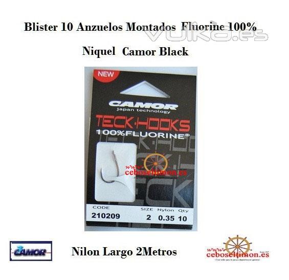 www.ceboseltimon.es - Anzuelos montados Teeh-Hook Camor - Linea Fluorine 100%