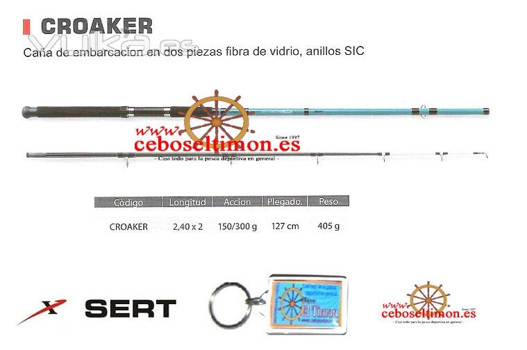 www.ceboseltimon.es - Caa Sert Croaker 2.40Mt Accion 150/300Gr