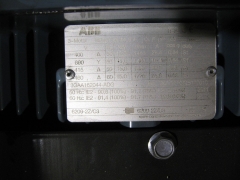 Placa caractersticas motor abb 15 kw.