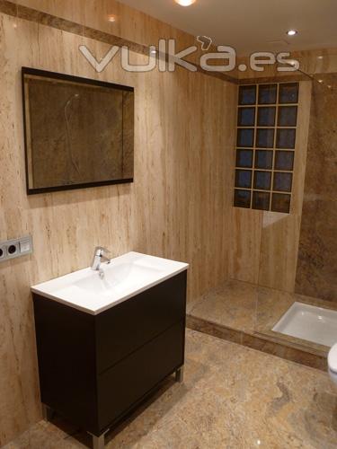 baño marmol travertino y granito de importacion