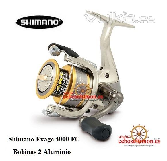 www.ceboseltimon.es - Carrete Shimano Exage 4000 FC - Bobinas 2 Aluminio