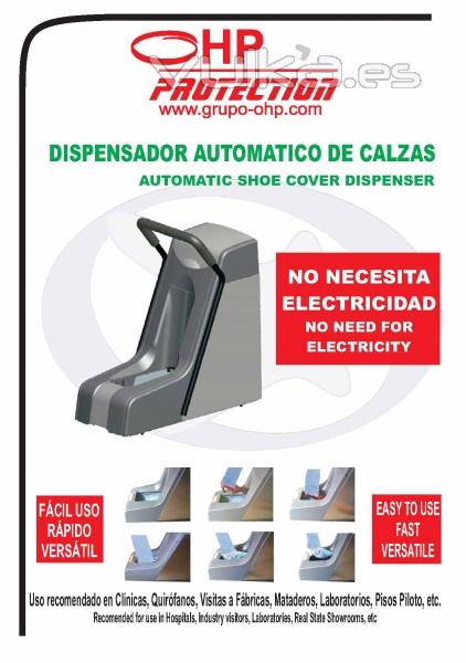 Dispensador automatico de calzaas Mod. OHP-720