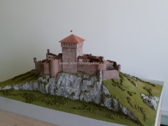 Maqueta castillo amaiur.maqueta museistica historica museo