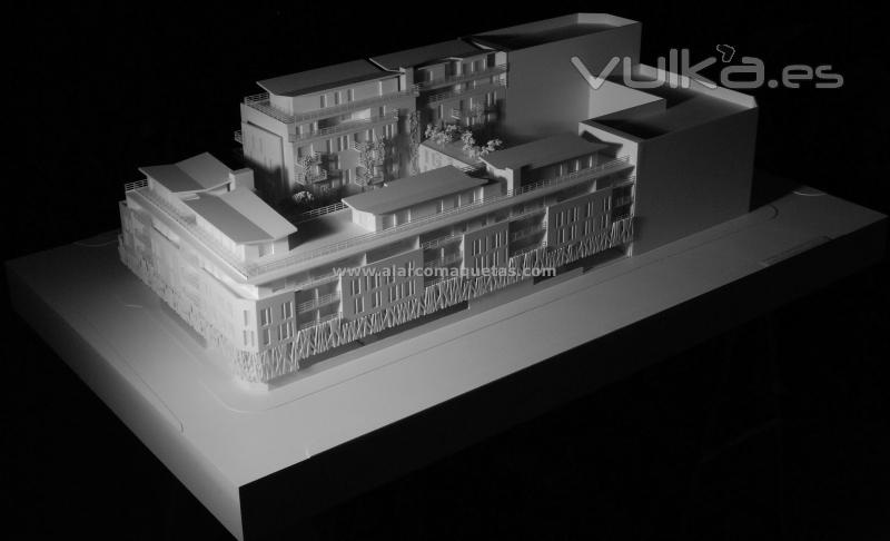 Maqueta. Maqueta arquitectura. Maqueta tcnica arquitectura edificio en Baiona, Bayonne