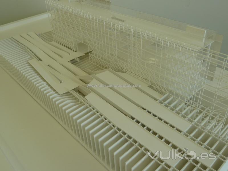 Maqueta. Maqueta arquitectura. Maqueta tcnica arquitectura adecuacin estacion de Milan