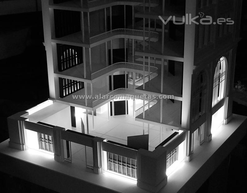 Maqueta. Maqueta arquitectura.Maquetas. Maquetas arquitectura Maqueta tecnica de seccion iluminacin