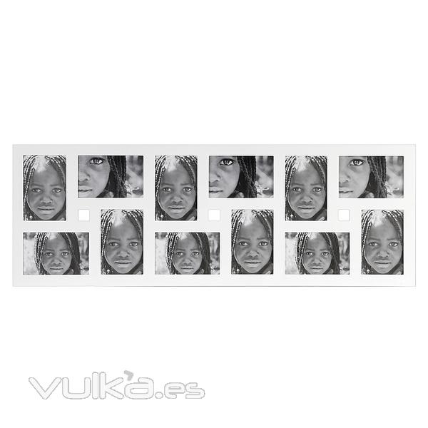 Portafotos multiple devinci blanco rectangular 10x15 12 fotos en La Llimona home