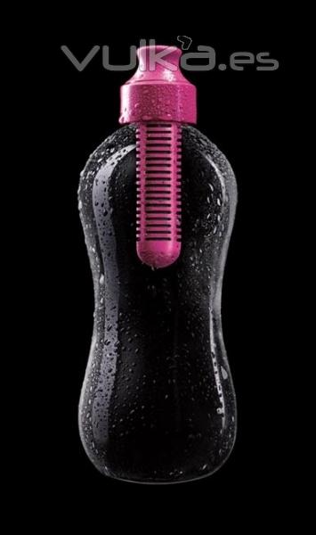 Bobble rosa. Botella rellenable con filtro de carbono, muy saludable y ecolgica