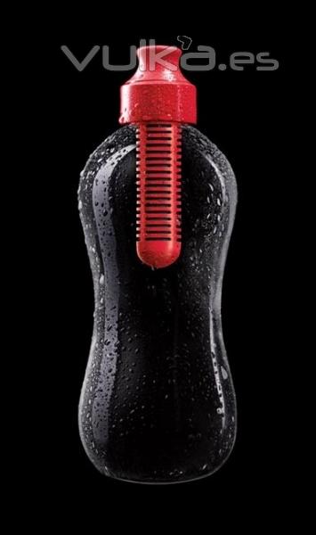 Bobble roja. Botella rellenable con filtro de carbono, muy saludable y ecolgica