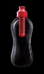 Bobble roja. Botella rellenable con filtro de carbono, muy saludable y ecológica